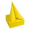 Serviette Ouate Jaune 20 x 20 Cm - Paquet De 50