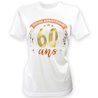 TEE-SHIRT 60 ANS FEMME AVEC MARQUEUR