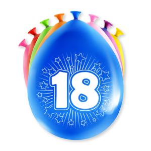 Ballon 18 Ans En Latex - Sachet De 8