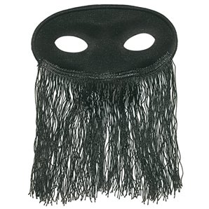 LOUP FRANGE NOIR EN POLYESTER
