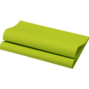 SERVIETTES EFFET TISSU VERT KIWI 40X40CM - PAQUET DE 20