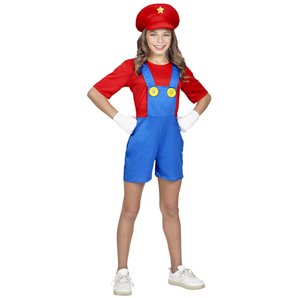 DEGUISEMENT SUPER PLOMBIERE AVEC LA CASQUETTE 11/13 ANS