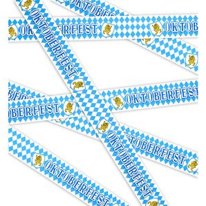 RUBAN PLASTIQUE OKTOBERFEST - 6,10 Mètres