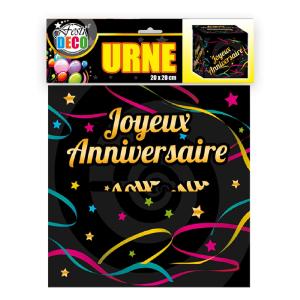 Urne Joyeux Anniversaire En Carton