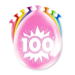 Ballon 100 Ans En Latex - Sachet De 8