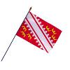 DRAPEAU ALSACE 60X90CM AVEC HAMPE 152 CM