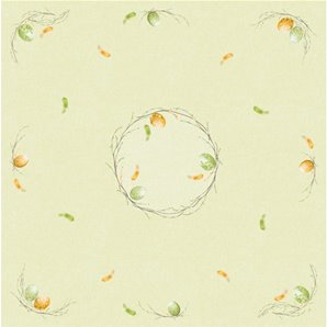 SUR-NAPPE EFFET TISSU EASTER PASTUR 84 X 84 CM