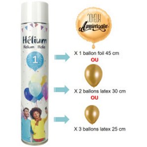 HELIUM POUR 1 BALLON 1,2 LITRES