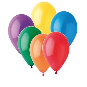 BALLONS UNIS ASSORTIS EN LATEX 30CM - SACHET DE 50