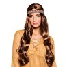 PERRUQUE HIPPIE + BANDEAU BRUNE