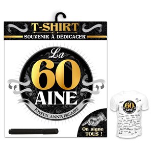 TEE-SHIRT 60 AINE HOMME AVEC MARQUEUR