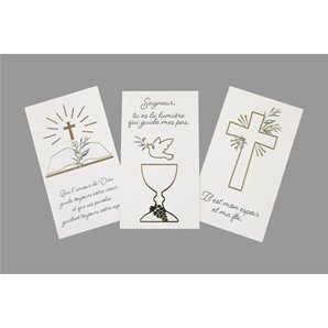 CARTE DE REMERCIEMENTS COMMUNION - SACHET DE 6