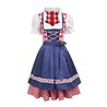 ROBE BAVAROISE EDELWEISS ROUGE TAILLE XL