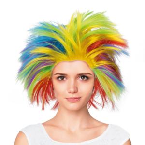 Perruque Ebouriffée Multicolore