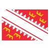 DRAPEAU ALSACE 90X150CM DECORATIF