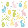 SERVIETTES PAPIER 33 X 33 CM BUNNIES EGGS - PAQUET DE 20