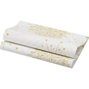 Serviettes Dunisoft Sparkly Blanc - Paquet de 60