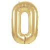 Ballon Chiffre 0 Or 36 Cm