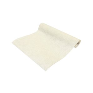 CHEMIN DE TABLE EFFET COTON CREME - 28 CM X 5 METRES