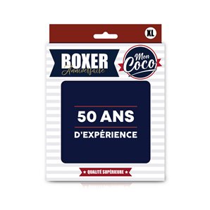 BOXER 50 ANS D'EXPERIENCE TAILLE XL