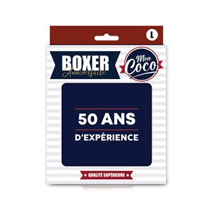 BOXER 50 ANS D'EXPERIENCE TAILLE L