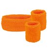 SET ANNEES 80 FLUO ORANGE 3 PIECES