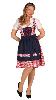 Robe Bavaroise Edelweiss Rouge Taille XL