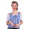 CHEMISIER TYROLIENNE MIA BLEU/BLANC - TAILLE S