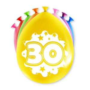 Ballon 30 Ans En Latex - Sachet De 8