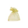 SACS ORGANZA AVEC LACETS IVOIRE - SACHET DE 10