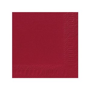 SERVIETTES PAPIER BORDEAUX 33X33CM - PAQUET DE 50