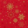 SERVIETTES PAPIER STARGAZING ROUGE 33X33CM - PAQUET DE 50