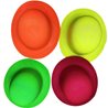CHAPEAU MELON FLUO PVC COLORIS ASSORTIS