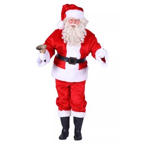 COSTUME PERE-NOEL AMERICAIN SUPER LUXE TAILLE L