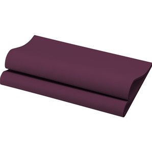 SERVIETTES DUNISOFT PRUNE 40X40CM - PAQUET DE 20