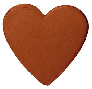 CONFETTI COEUR EN PAPIER CHOCOLAT 75 GRAMMES