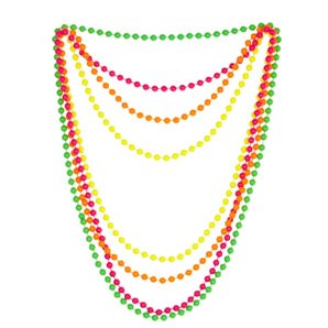 COLLIER PERLE FLUO EN PVC