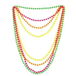 COLLIER PERLE FLUO EN PVC