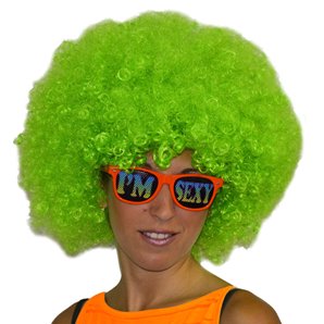 PERRUQUE AFRO VERTE