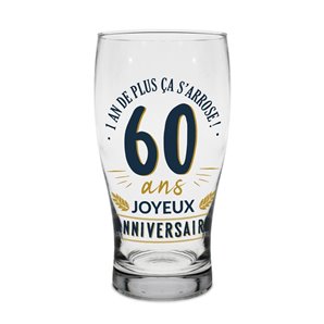 VERRE A BIERE 60 ANS