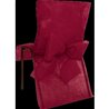 HOUSSES DE CHAISE AVEC NOEUD BORDEAUX X10