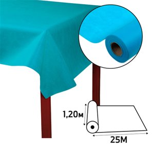 NAPPE NON TISSE DEPERLANTE TURQUOISE 20 X 1,20 METRES