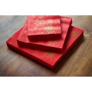 Serviette ouate Stargazing Rouge 33 x 33 Cm - Paquet De 50