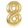 Ballon Chiffre 8 Or 36 Cm