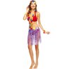 JUPE HAWAIENNE 45 CM VIOLETTE PVC