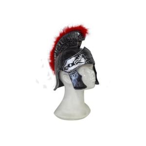 Casque Romain Avec Crète Rouge
