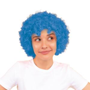 Perruque Frisée Bleu