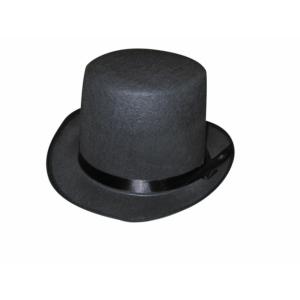 Chapeau Haut De Forme Noir En Feutrine