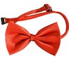 NOEUD PAPILLON ROUGE EN POLYESTER 13 X 7 CM