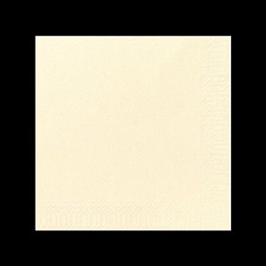 SERVIETTES PAPIER CREME 33X33CM - PAQUET DE 50